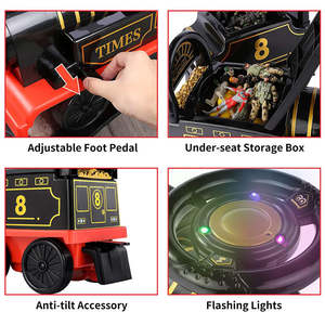 ילדים גבוהה טק גדול לבני חשמלי למבוגרים גדול אחסון פונקצית שחבור רכבת מסלול כלי רכב צעצוע סט פלסטיק לרכב על רכבת רכב - Product Image 4