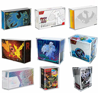 Boîte de présentation en acrylique pour cartes PTCG, boîte de boosters ETB, SPC, UPC, protection de cartes pour boîte de boosters Pokémon TCG