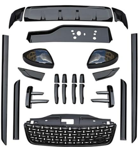 Per <span class=keywords><strong>Land</strong></span> <span class=keywords><strong>Rover</strong></span> <span class=keywords><strong>Discovery</strong></span> 5 2017 + ricambi accessori auto Kit carrozzeria nero con minigonne laterali griglia