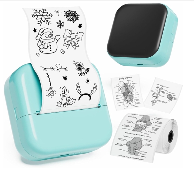 Phomemo M02X Mini Printer Thermal Portable Sticker Maker Machine Study DIY Scrapbook Photos Inkless Pocket Sticker Printer