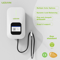 Cargador de Vehículos Eléctricos Bidireccional OCPP1.6J V2H V2G, Estación de Carga Comercial para Vehículos Eléctricos Tipo 2 Tipo 1, Cargador de Pared con Carga Dinámica