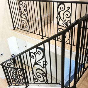 <span class=keywords><strong>Balustrade</strong></span> d'<span class=keywords><strong>extérieur</strong></span> en fer, alliage d'aluminium, laiton, acier inoxydable européen, <span class=keywords><strong>PVC</strong></span>, certifiée ISO9001, résistante à la rouille, pour jardin, centre commercial, escalier - Product Image 5