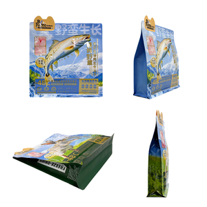 Custom Reusable Sealed Zipper Bags Moisture Odor Proof Flat-Bottom Packaging for Cat Dog and Pet Food - Product Image 5