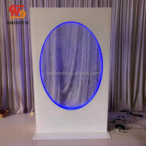 Telón de Fondo Decorativo para Bodas con Luces LED en Cascada, Letrero de Bienvenida con Soporte para Decoración de Entrada y Recepción de Fiestas de Boda - Product Image 3
