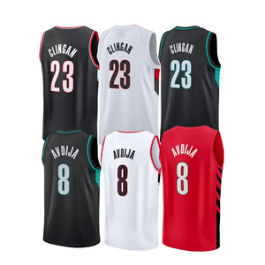 Nuevas Camisetas de Baloncesto Cosidas Baratas 2026, 0 Damian Lillard, 22 Drexler, 8 Deni Avdija, 23 Donovan Clingan - Product Image 3