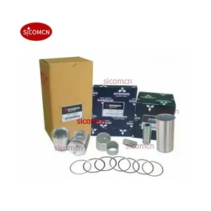 Original Engineering Machinery Diesel Engine Parts S6S S4S 6D22 6D24 Repair Overhaul kit Piston kit set For Mitsubishi Engine