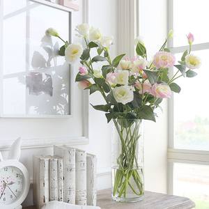 Fleur de Rose artificielle en soie, vente en gros, Platycodon <span class=keywords><strong>Eustoma</strong></span> <span class=keywords><strong>Grandiflorum</strong></span> pour décor - Product Image 1