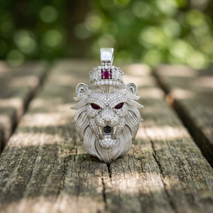Colgante de León de Plata de Ley 925 con Moissanita VVS, Estilo Hip Hop, Lujo, Personalizado, Amuleto Animal, Joyería Streetwear, Pavé 3D, Venta al por Mayor - Product Image 1