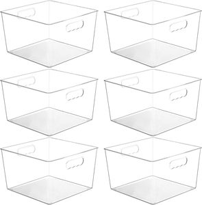 Home <b>Kitchen</b> Multifunctional Airtight Food Container <b>Storage</b> Bins Transparent PET Plastic Stackable <b>Storage</b> Box - Product Image 1