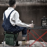 HISPEED Table multifonctionnelle pliante 1680D Table de camping en tissu Oxford à usage multiple