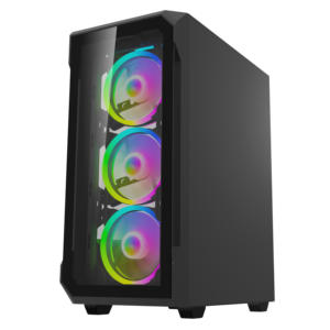 <span class=keywords><strong>Vetro</strong></span> temperato personalizzato <span class=keywords><strong>anime</strong></span> + pannello in rete metallica con display temperatura ventola RGB custodia per computer da gioco in plexiglass - Product Image 4