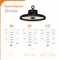 Projecteur LED UFO 6500K pour entrepôt, 200 lm/W, Liteon 5050 LED, lentille PC, IP65, IK08, garantie 7 ans, pour entrepôt (Stock Allemagne)