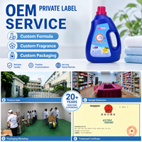 Savon liquide concentré de haute qualité de 3,1 L de marque personnalisée gratuit Détergent à lessive parfumé à haute mousse pour un nettoyage en profondeur