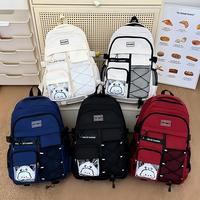 Nouveau Sac à Dos Scolaire Tendance Coréenne 2025 Grande Capacité Imperméable Fermeture Éclair pour Étudiants Tous Types de Trajets Légers