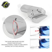 Guía de Corte de Precisión CLEZE para Vinilo y Aluminio con Protector de Corte Seguro para Envoltura de Coches y Corte de Película PPF, Herramienta de Seguridad