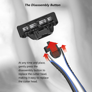 أفضل شفرة حلاقة ثلاثية ، شفرة حلاقة معدنية ، ماكينة حلاقة محورية برأس - Product Image 6