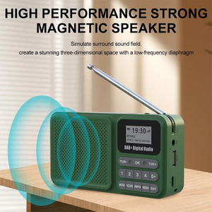Portatile DAB/DAB + Radio digitale con Display LCD pannello solare FM BT funzione di torcia Wireless TF Card <span class=keywords><strong>USB</strong></span> Flash Drive di supporto - Product Image 4