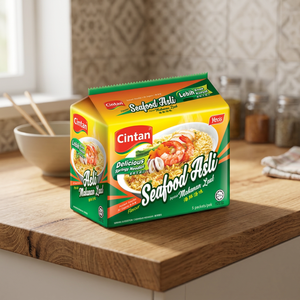 Cintan 6 Pack X 75G Seafood Asli Flavour Fried <b>Instant</b> Noodles Authentic Taste 2-Minute Cook Time YEO'S Seafood Lovers - Product Image 2
