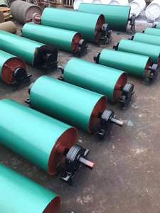 Yeni Madencilik Uygulaması Ağır Hizmet Tipi Karbon Çelik Tambur Başlığı Kasnaklı Bantlı Konveyör Tahrik Tamburu Çiftlik Kullanımı İçin Kauçuk Kaplama - Product Image 5