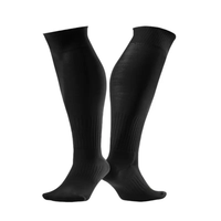 Chaussettes de football OEM Elite, épaisses et rembourrées, en polyester, antidérapantes, unisexes, tricotées.