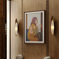 Applique murale LED encastrée, design moderne, pour maison, bureau, chambre, salle d'étude, couloir, salon, fond de télévision, abat-jour en albâtre, 3000K