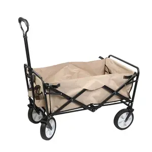 Outdoor Camping Folding Simple Trolley Camping Car Picnic Car Camp Car For Outdoor Garden Beach