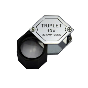 Professional Folding 20.5mm Jewelers Loupe 10x 15x 20x <strong>Triplet</strong> Diamond Magnifying <strong>Lens</strong> - Product Image 5