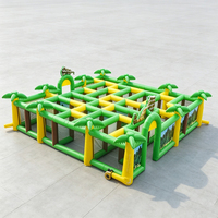 Nouveauté Lilytoys : Jeu sportif gonflable, jeux interactifs gonflables, jeux de labyrinthe gonflables sur le thème de la jungle pour enfants