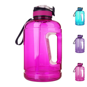 Bouteille en plastique grande taille 90oz sans BPA, contenant pour l'extérieur, Logo personnalisé, paille pour la gymnastique, avec poignée - Product Image 3