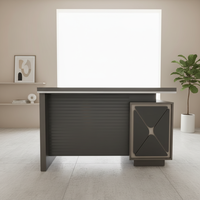 Table de bureau individuelle en bois stratifié mélaminé, design moderne convertible, petit bureau avec tiroirs, table pour bureau