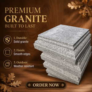 Capuchon <span class=keywords><strong>de</strong></span> poteau en granit gris blanc naturel moderne sur mesure pour usine, moulure multi-étapes, bordure supérieure <span class=keywords><strong>de</strong></span> <span class=keywords><strong>mur</strong></span>, projet paysager extérieur - Product Image 1