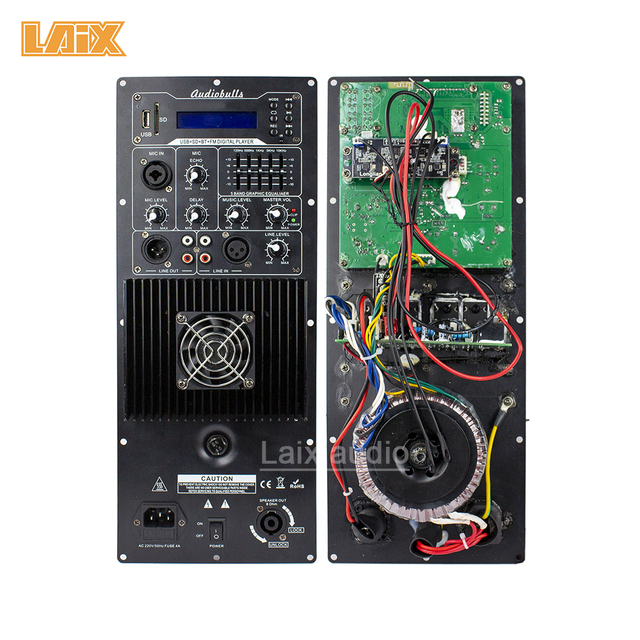 200W High Power Class for AB Audio Amplifier Module Home and Subwoofer Board with Mic Features