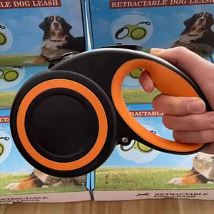 Accessori per cani guinzaglio retrattile per cani 5m/ 16ft nastro di Nylon riflettente guinzaglio retrattile per cani - Product Image 3