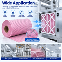Rouleau de média filtrant en polypropylène synthétique laminé, prix usine, matériau de filtration d'air G4 M5 M6 F7 F8 F9