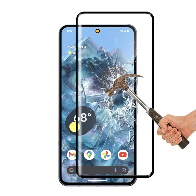 Trong kho Giao hàng nhanh chóng cho Google Pixel 6A 7 7A 8 8 Pro mịn cảm ứng Tempered Glass bảo vệ màn hình cho đối với Google Pixel 5 4XL