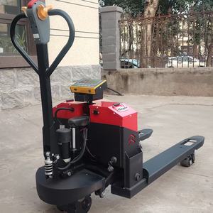 2 Tonnen elektrischer Paletten hubwagen Elektronischer hydraulischer Wiege stapler mit zusätzlicher Druck waage - Product Image 2