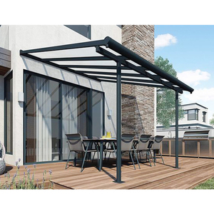 Toldo de aluminio a prueba de viento <span class=keywords><strong>para</strong></span> terraza, cubierta <span class=keywords><strong>para</strong></span> Patio, toldo <span class=keywords><strong>para</strong></span> lluvia con techo de <span class=keywords><strong>policarbonato</strong></span> - Product Image 2