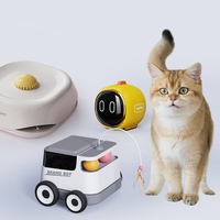 Jouets robotiques intelligents pour animaux de compagnie personnalisés en usine, télécommande laser, jouet interactif intelligent pour chat, mouvement automatique USB, jouets pour chien