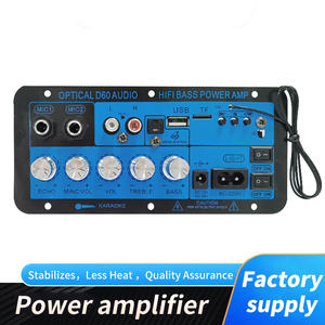 لوحة مكبر صوت D60-OP بتقنية البلوتوث 5.0 مع وحدة ميكروفون مزدوجة ومضخم صوت، وحدة ستيريو HIFI ثنائية القناة، مكبر صوت صغير للسيارة يعمل بجهد 12 فولت و24 فولت تيار مستمر - Product Image 2