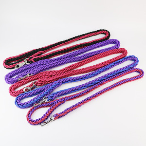Rarewe Pet Supplies No Pull <strong>Dog</strong> <strong>Lead</strong> Rope Custom Logo Color Blocking Braided <strong>Dog</strong> <strong>Collar</strong> and Leash Set Luxury <strong>Dog</strong> Leash - Product Image 6