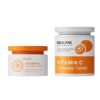 Pot en PET personnalisé de 250 ml et 500 ml pour friandises pour animaux de compagnie, pot pour vitamines, emballage alimentaire, pots en plastique de qualité alimentaire pour l'emballage alimentaire