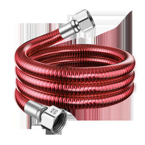 Tubo Corrugado de Acero Inoxidable 304, Manguera de Entrada de Agua de 4 Puntos para Uso Doméstico de Agua Fría y Caliente, Sección Redonda Soldada - Product Image 3