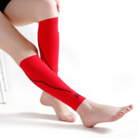 Chaussettes de compression antidérapantes en nylon/spandex personnalisées 15-20 mmHg pour la course à pied et le cyclisme quotidiens, prévention des varices