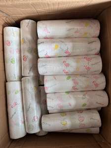 FF2845卸売用再利用可能な食器用タオルラグ掃除用ワイプ使い捨てクリーニング布ウェットドライキッチンペーパータオルロール - Product Image 6