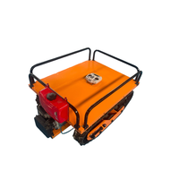 Véhicule électrique télécommandé sur chenilles en caoutchouc, compact, tout-terrain, idéal pour le transport et les applications tout-terrain intensives