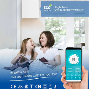 Treo tường ductless erv <span class=keywords><strong>Wifi</strong></span> kiểm soát 99% HEPA lọc HVAC hệ thống cho tươi cho không khí 99% thanh lọc sưởi ấm loại - Product Image 4