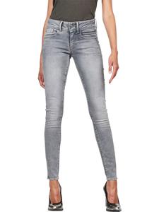 Jean skinny taille mi-haute pour femme en denim délavé, coupe ajustée, idéal pour le streetwear décontracté - Product Image 1