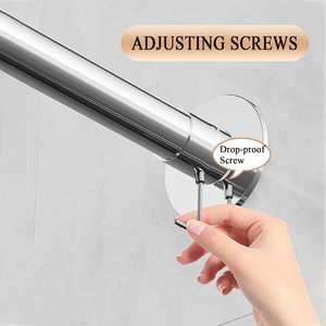 Tringle <span class=keywords><strong>de</strong></span> <span class=keywords><strong>Douche</strong></span> Moderne en Acier Inoxydable Forme PILLAR avec Fonction Séchage Écologique pour Vêtements - Product Image 5