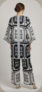 Ensemble coordonné deux pièces pour femmes, élégant, décontracté, confortable, respirant, ensemble Kurti et pantalon assorti, tenue écologique pour toutes les saisons - Product Image 3