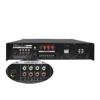 Amplificateur de puissance professionnel pour montage en rack avec système audio numérique combiné, conception durable pour réunions, écoles, centres commerciaux et sonorisation publique